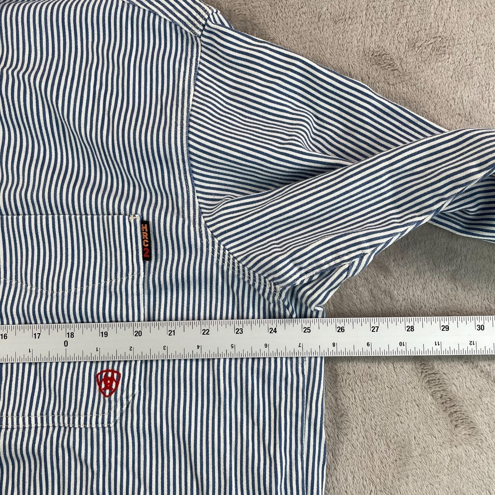 Ariat Fr Flame Fire Resistant Basic Work Shirt Me… - image 5